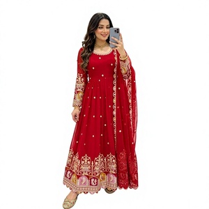 Conjunto de Vestido Largo para Mujer, Diseño Moderno y Festivo, Reversible, Elástico, de Secado Rápido y Sin Arrugas - Product Image 1