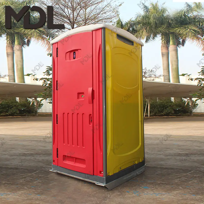 Guangzhou mobile toilet luxury blue ready made toilet outhouse plastic portable toilet
