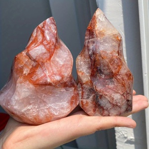 Cristal de Cuarzo de Fuego Natural de Alta Calidad al por Mayor, Pulido con Llama, Artesanía de Piedras Preciosas para Decoración del Hogar - Product Image 6
