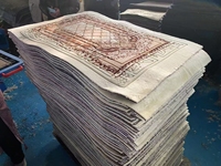 Tapis de prière de mosquée imprimé personnalisé en relief en molleton turc super doux en gros