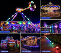 Lumières à pixels RVB adressables WS2811 DC12V DC24V, étanches IP67, module LED programmable pour la décoration de parcs à thème en extérieur