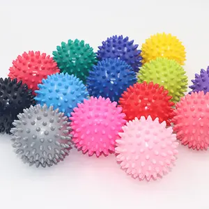 Atacado PVC Fitness yoga Muscular Relaxamento Treinamento Massagem Rolo Spiky Foot Massage Ball