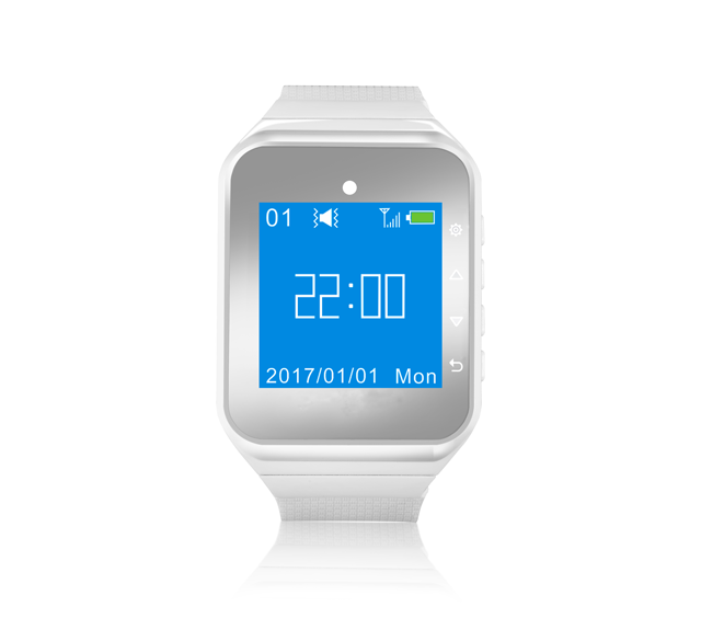 Daytech SW05 Wireless 300M Long Range White/Black CE Certified Smart Watch Pager with Table Wireless Calling System