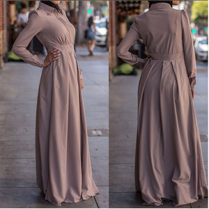 <span class=keywords><strong>Abaya</strong></span> Modesta di Dubai per Donne Musulmane, Alta Qualità, Tinta Unita, Maniche Lunghe, Vestito Casual ODM - Product Image 2