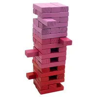 キッズボーイズのための木製スタッキングボードゲームビルディングブロック