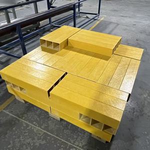 Tùy chỉnh FRP pultruded <span class=keywords><strong>H</strong></span> I dầm cường độ cao bền chống ăn mòn sợi thủy tinh thép giữ lại bài mịn xây dựng cắt kích thước - Product Image 3
