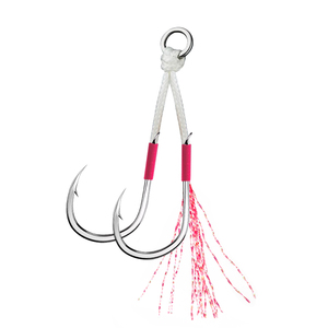 อี้หวู่ พลาเมอร์ 2 ชิ้น/ถุง 13 #   17 #   เบ็ดตกปลาทะเลเหล็กกล้าคาร์บอนแบบสองหัว - Product Image 2