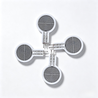 Sensor de Presión de Película Delgada con Resistencia Sensora de Fuerza, Pin Macho de 2.54mm, Detección de Carga de Punto Único, Ultra Delgado 0.2-0.5mm, Alta Precisión