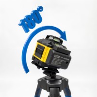 Niveau laser vert 4x360 16 lignes 4D croisées haute précision 12V 505-520nm alimenté par batterie auto-nivelant qualité industrielle et bricolage
