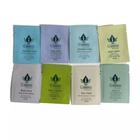 Petite pochette thermoscellable en Mylar personnalisée de 5ml, 10ml, 30ml, feuille d'aluminium, sac d'emballage pour échantillons liquides cosmétiques et soins de la peau