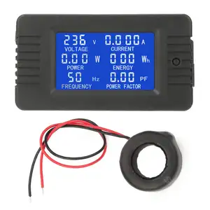 Aismartlink PZEM-022 AC Current Voltage Amperage Power Energy Panel Meter LCD Digital Display Ammeter Voltmeter Multimeter