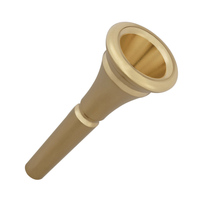 The Gold Silver-plated Brass Horn Horn Mouthpiece Is a Durable and Reusable Horn Brass Instrument Accessory