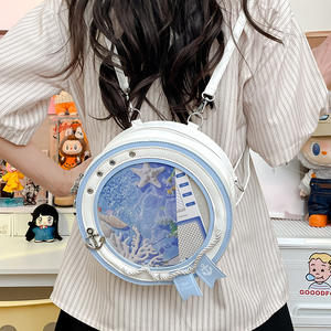 Bolso Ita de PVC transparente personalizado para damas y niñas, bandolera de hombro para mujer bonita con diseño de vela de forma personalizada - Product Image 2