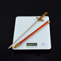 Produits liés au cinéma et à la télévision Harry Potter, épée de Gryffondor, modèle plaqué or, 30 cm, mini katana en alliage de zinc métallique
