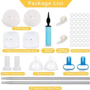Soporte de globo personalizado para boda con decoración de globo Base 2 uds <span class=keywords><strong>Kit</strong></span> de soporte de globo suministros de fiesta Decoración - Product Image 2