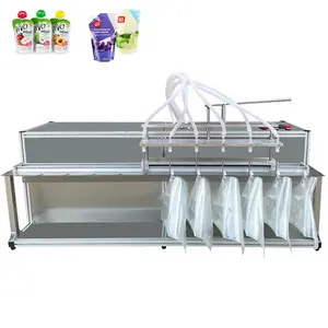 6 head 17L large flow suction bag filling machine bag water detergent nutrient solution manual slide rail lifting can