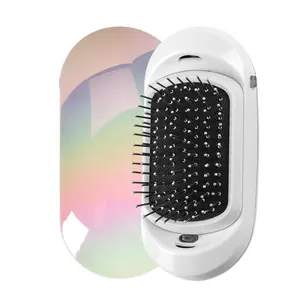 2.0 Portable Air Cushion Ionic Hair Brush Scalp Massager Anti-Frizz Negative Ion Antistatic Comb For Winter