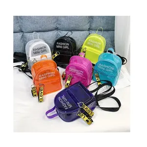 Jelly Kinderen School Rugzak Schouder Pvc Bag Vrouwelijke Clear Messenger Bag Transparante Custom Mini Kids Rugzak