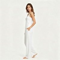 Ensemble de vêtements de nuit d'été grande taille pour femmes, ensemble de pyjamas décontractés pour femmes, vêtements de maison doux et respirants en bambou, ensemble de vêtements de nuit grande taille