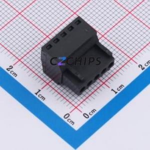 DB2EK-2.54-5P-BK-S Plug-in Terminal Block P=2.54mm Connector Male Plug 1x5P 2.54mm Black - Product Image 2