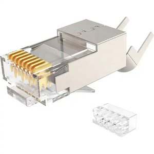 Conector RJ45, ATC-4PGR-C5E, Conector RJ45 Cat6 de Alta Calidad, Conector Rj45 7 Sin Blindaje, Conector Rj45 Cat 7 - Product Image 1