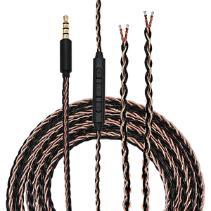 Câble <span class=keywords><strong>audio</strong></span> 8 brins Jack 3,5 mm pour réparation de <span class=keywords><strong>casque</strong></span>, réparation de <span class=keywords><strong>casque</strong></span> DIY, entretien de <span class=keywords><strong>casque</strong></span>, fils semi-finis - Product Image 1