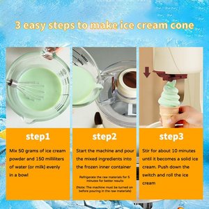 Máquina para Hacer Helados de Frutas Mini, Totalmente Automática, para el Hogar, con Alimentación de CA, Capacidad de 1.06 Cuartos, para Niños - Product Image 4