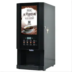 Máquina de venda de café totalmente automática com vídeo