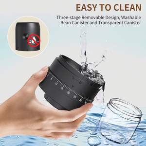 Nouvelle conception de moulin à café électrique automatique en céramique pour grains, rechargeable par USB, pour la maison - Product Image 5