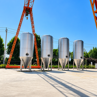 Cuve de Fermentation Conique en Acier Inoxydable Tonsen 2000L-10000L (20HL-100HL) à Double Enveloppe pour Brasserie Commerciale