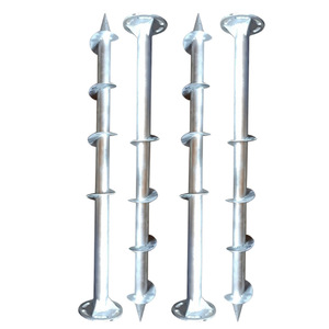 Sistema de Montaje Solar con Tornillo de Sujeción a Tierra, Poste de Acero Galvanizado en Caliente para Estructura de Soporte de Paneles Fotovoltaicos - Product Image 2