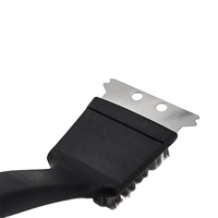 Kit de nettoyage de barbecue en acier inoxydable avec brosse, raclette et nettoyeur de grille, vente en gros d'usine
