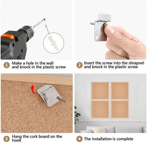 Nút Chai Bảng Thông Báo Bảng 12 "X 12" Gạch Tường Vuông - Product Image 4