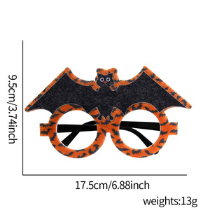 Nouveauté Lunettes d'Halloween Araignée Citrouille Accessoire de Cosplay pour Photobooth Monture de Lunettes Amusante de Dessin Animé pour Décoration de Fête Enfants et Adultes - Product Image 3