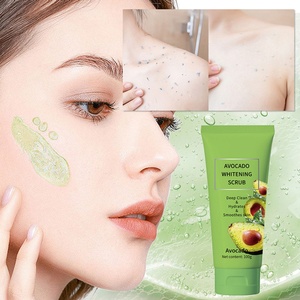 Crème Gommante Éclaircissante à l'Avocat 100g en Gros pour Usine, Nettoyage en Profondeur, Hydratante, Soin Corporel à Base de Beurre de Karité - Product Image 6