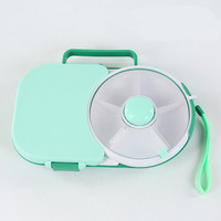 Lekvrije Verzegelde Kinderen Bento Box Snack Spinner Bundel Roterende Snack Opbergdoos Fruit Snoep Voedsel Organizer