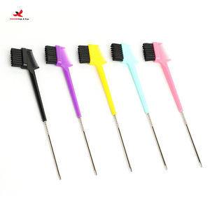 HQ Mixed Proc Discount ABS Nylon Hair Style Tools <b>Edge</b> Brush Comb With Logo 3 in 1 <b>Edge</b> Brush <b>Edge</b> Control Brush Comb - Product Image 2