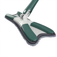 Serpillère plate papillon mains libres pour nettoyage de sol sans effort, gadget ménager extra-large à essorage quatre côtés, nettoyage en une seule passe