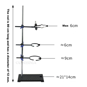 Usine personnalisée 16*10cm 21*14cm Base nouveau cadre de Support de support de cornue en fer pour la verrerie de <span class=keywords><strong>laboratoire</strong></span> - Product Image 4