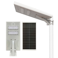 Lampe de rue à énergie solaire tout-en-un Lumière à led super lumineuse Réverbères à led solaires intégrés pour l'extérieur tout-en-un