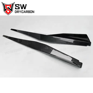 <span class=keywords><strong>2020</strong></span>-IN pour Chevrolet Corvette C8 – Jupes latérales en fibre de carbone sèche, garnitures de bas de caisse, séparateurs et ailerons – État neuf - Product Image 5