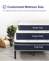 Le meilleur de l'usine leland koala twin single king pleine grandeur matelas colchon gel mémoire surmatelas en mousse