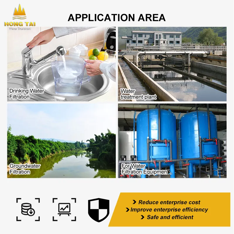 Hongtai su arıtma fabrika kaynağı 0.6x1.2mm 0.8X1.6mm büyük miktarda Anthraciate kömür