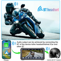 Navegador para Motocicleta de 6.25'' con CarPlay Inalámbrico, Android Auto, Cámara Dual, Grabadora, TPMS, Resistente al Agua IP67
