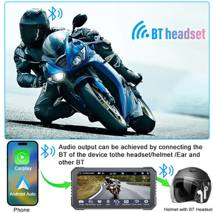 Navegador para Motocicleta de 6.25'' con CarPlay Inalámbrico, Android Auto, Cámara Dual, Grabadora, TPMS, Resistente al Agua IP67 - Product Image 3