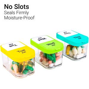 Organisateur de pilules hebdomadaire extra large, boîte à médicaments 7 jours AM PM, porte-vitamines sans BPA, grand étui de rangement pour compléments alimentaires quotidiens - Product Image 3