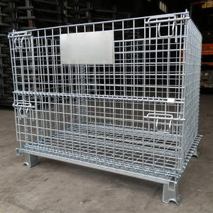 Conteneur de fil pliable avec roulettes pour équipement de cargaison et de stockage - Product Image 2