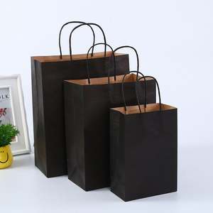 Sac en papier kraft blanc et brun personnalisé avec votre propre logo, pour cadeaux, artisanat, shopping, avec poignées - Product Image 5