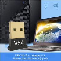 Adaptor USB BT 5.4/5.3/5.0 Penerima Audio Transmitter USB Nirkabel untuk PC Desktop Laptop Mouse Keyboard Headset Speaker
