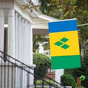 Drapeaux de Saint-<span class=keywords><strong>Vincent</strong></span>-et-les-Grenadines en polyester 3x5 pieds en gros, personnalisables pour toutes les nations, expédition rapide, fournisseur fiable - Product Image 5